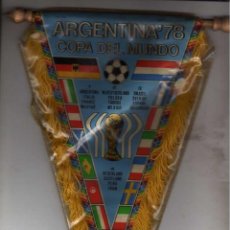 Coleccionismo deportivo: BANDERÍN ARGENTINA 78. COPA DEL MUNDIAL. 27 CM. Lote 165044214