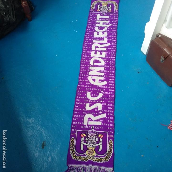 Coleccionismo deportivo: Bufanda del rsc Anderlecht - Foto 2