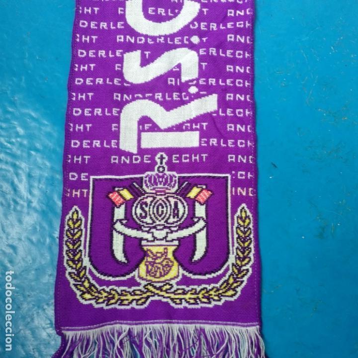 Coleccionismo deportivo: Bufanda del rsc Anderlecht - Foto 1