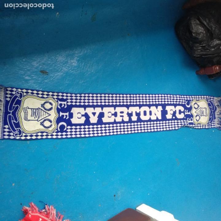 Coleccionismo deportivo: Bufanda efc Everton a&ntilde;os 90 - Foto 2