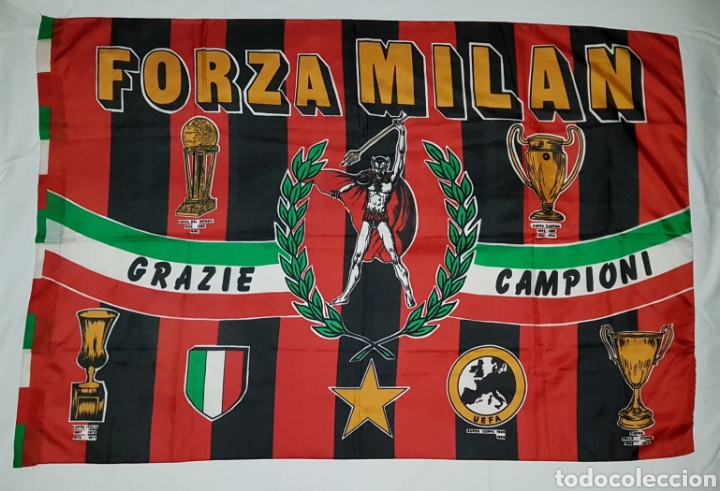 Coleccionismo deportivo: AC Mil&aacute;n Bandera - Foto 1
