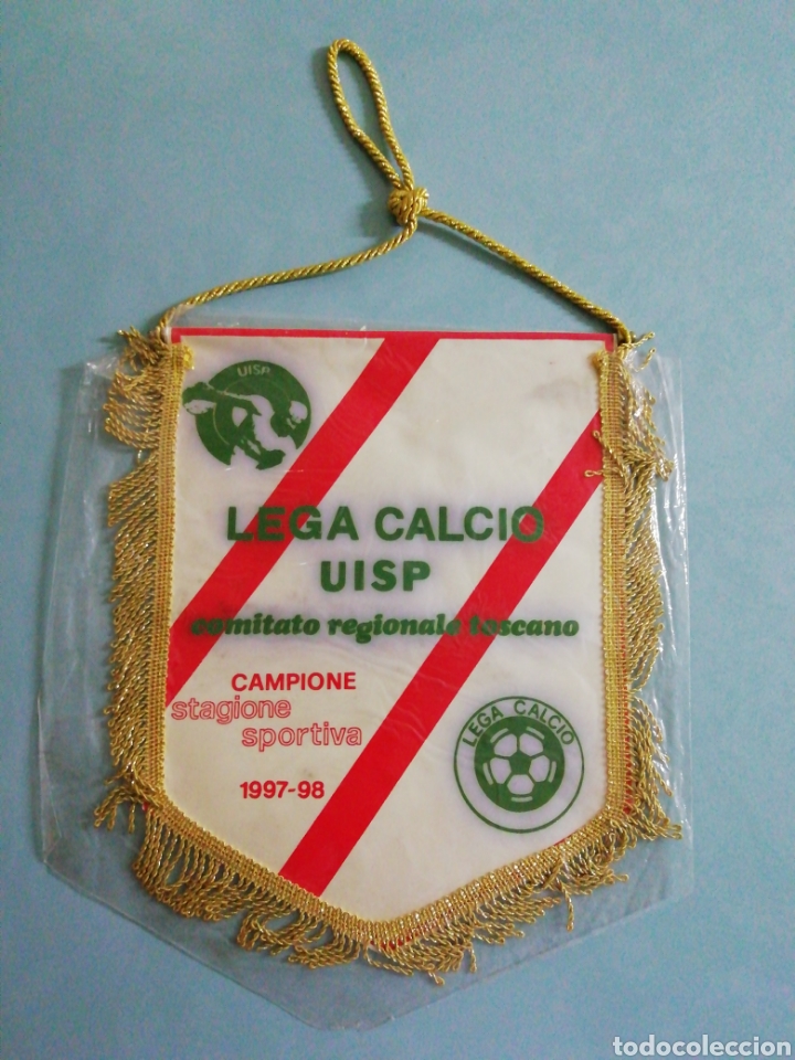 Coleccionismo deportivo: Banderin LEGA CALCIO UISP - Foto 1