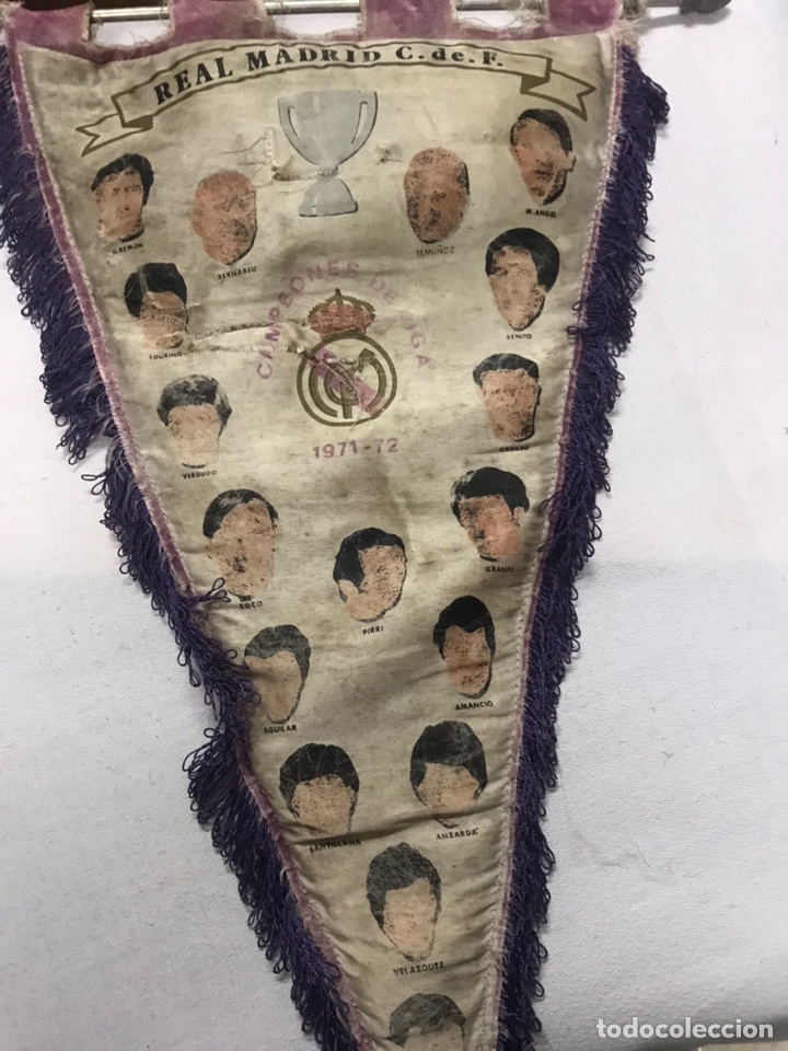 banderín real madrid - Comprar Banderas y Banderines de Fútbol en