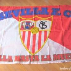 Coleccionismo deportivo: BANDERA FLAG SEVILLA FC ANDALUCIA HASTA LA MUERTE 145 X 89 NUEVA NEW 100 % FLAGGE DRAPEAU R10-R. Lote 219278867