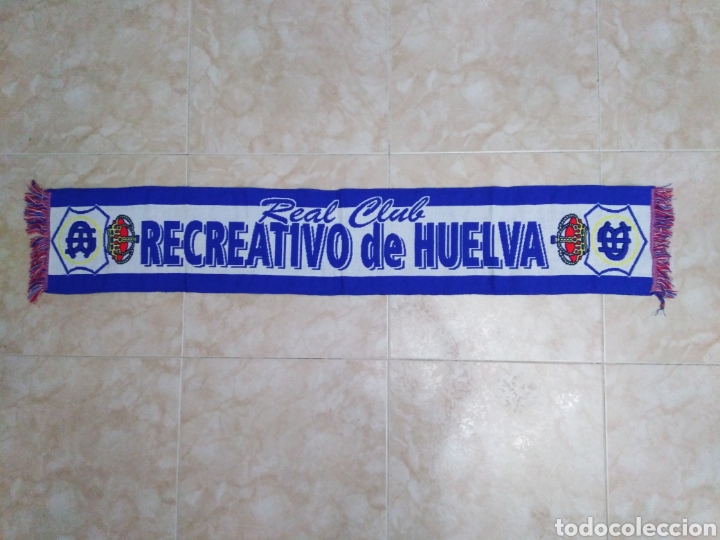 bufanda real club recreativo de huelva ( made i - Buy Football flags and  pennants on todocoleccion