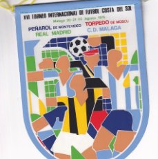 Coleccionismo deportivo: BANDERÍN ORIGINAL XVI TORNEO INTERNACIONAL DE FUTBOL COSTA DEL SOL MÁLAGA 1976. Lote 277026473