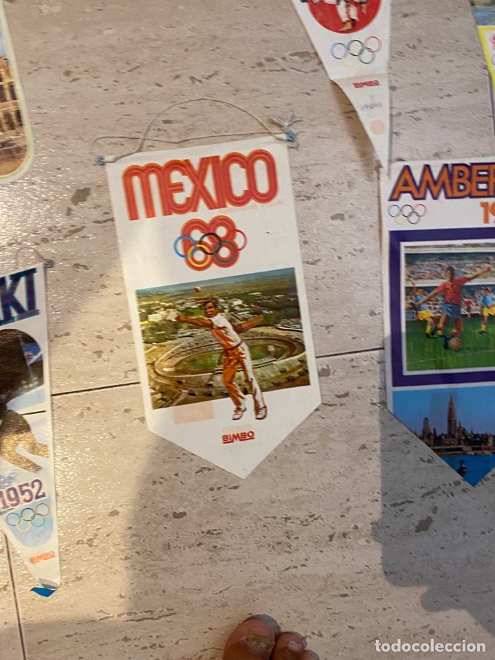 Coleccionismo deportivo: Lote de 15 SUPER BANDERINES OLIMPICOS DE BIMBO + CATALOGO ALBUM BANDERIN 1968 DEPORTES FUTBOL - Foto 14 - 285672418