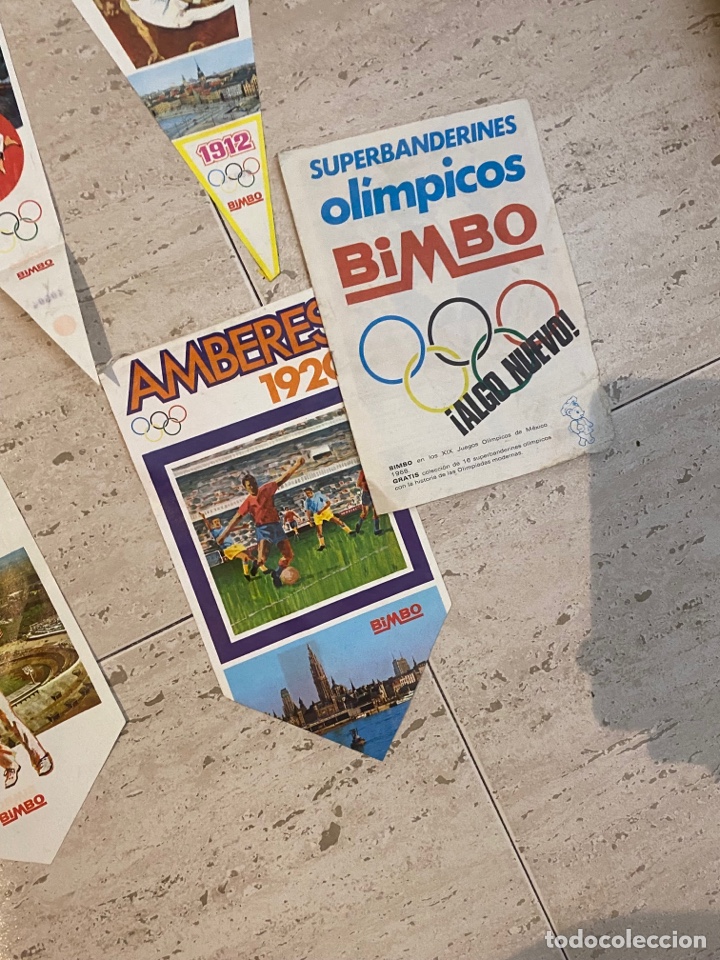 Coleccionismo deportivo: Lote de 15 SUPER BANDERINES OLIMPICOS DE BIMBO + CATALOGO ALBUM BANDERIN 1968 DEPORTES FUTBOL - Foto 15 - 285672418