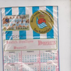 Collezionismo sportivo: LOTE R-BANDERIN FUTBOL REAL SOCIEDAD AÑO 1971 CALENDARIO. Lote 362019425