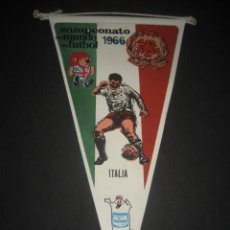 Coleccionismo deportivo: ITALIA. BANDERIN CAMPEONATO DEL MUNDO DE FUTBOL INGLATERRA 1966. PUBLICIDAD DETERGENTES GIOR