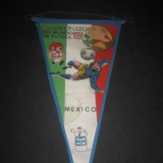 Coleccionismo deportivo: MEXICO. BANDERIN CAMPEONATO DEL MUNDO DE FUTBOL INGLATERRA 1966. PUBLICIDAD DETERGENTES GIOR