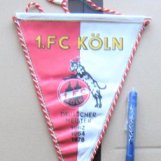 Coleccionismo deportivo: BANDERIN 1 FC KOLN COLONIA GERMANY FUTBOL 18X25 DOBLE CARA DIFERENTE PENNANT GALLARDETE WIMPEL