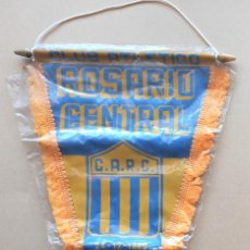 Coleccionismo deportivo: BANDERIN CA ROSARIO CENTRAL ARGENTINA ANTIGUO FUTBOL 25X42 GRANDE PENNANT GALLARDETE WIMPEL