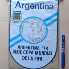 Coleccionismo deportivo: BANDERIN MUNDIAL ARGENTINA WORLD CUP 1978 FIFA AFA ANTIGUO FUTBOL 20X30 PENNANT GALLARDETE WIMPEL