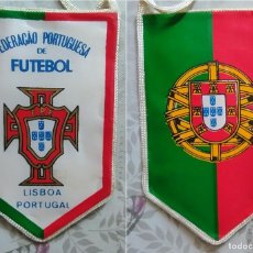 Coleccionismo deportivo: BANDERIN FUTBOL FEDERACION PORTUGUESA DE FUTBOL LISBOA PORTUGAL 2 CARAS. Lote 400991129