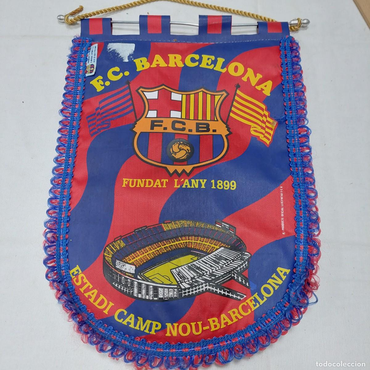 Coleccionismo deportivo: Banderin Barcelona - Foto 1