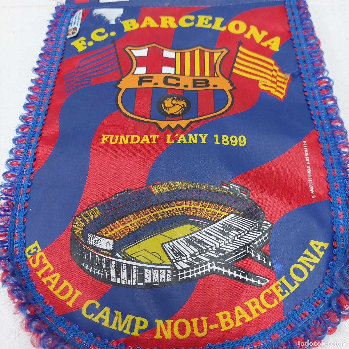 Coleccionismo deportivo: Banderin Barcelona - Foto 2