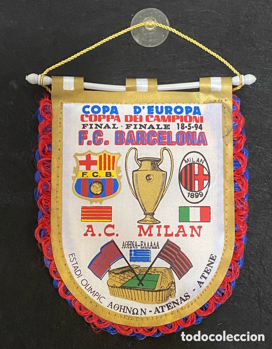 Banderin FC Barcelone 1994-1995 – Grand Et Ancien, Tetracampeon