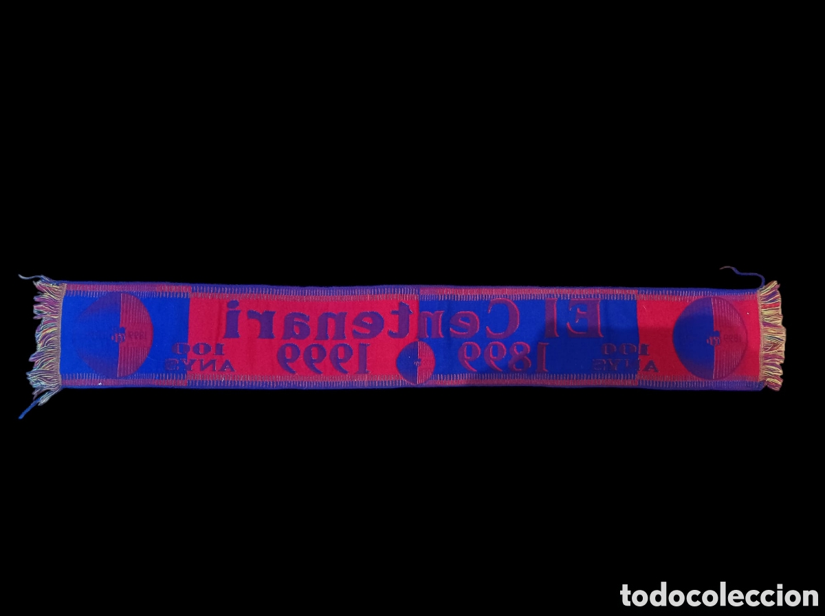 Coleccionismo deportivo: Bufanda centenario / centenario FC BARCELONA - Foto 2