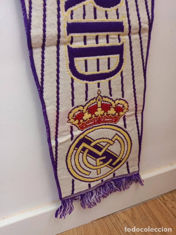 Coleccionismo deportivo: Bufanda vintage del Real Madrid - Foto 3