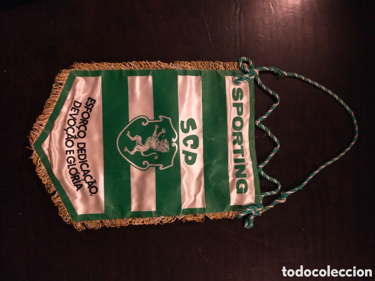 Fanion (wimpel) Sporting Clube Portugal - Dimensions 9x11 Cm - Supporteur Club Portugais