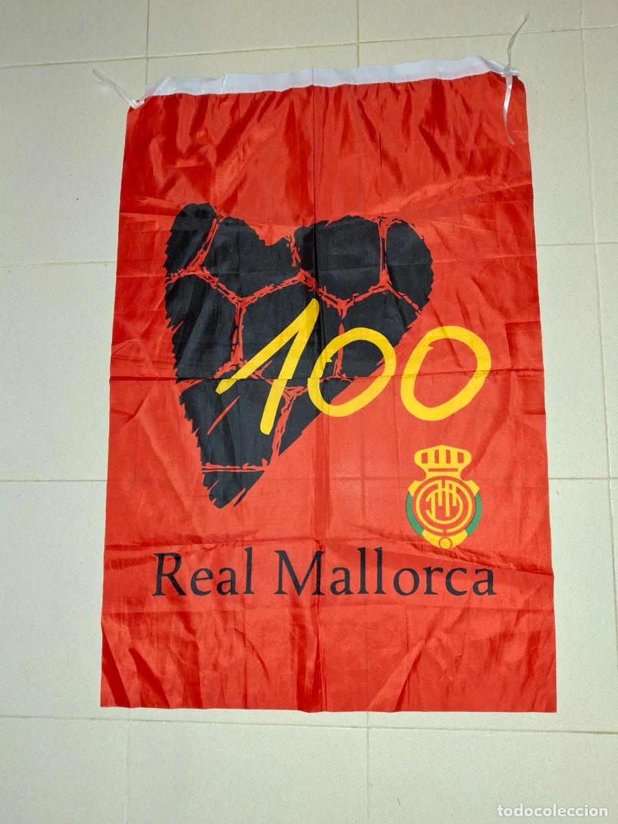 Coleccionismo deportivo: BANDERA DEL CENTENARIO DEL RCD MALLORCA 2016 - Foto 1