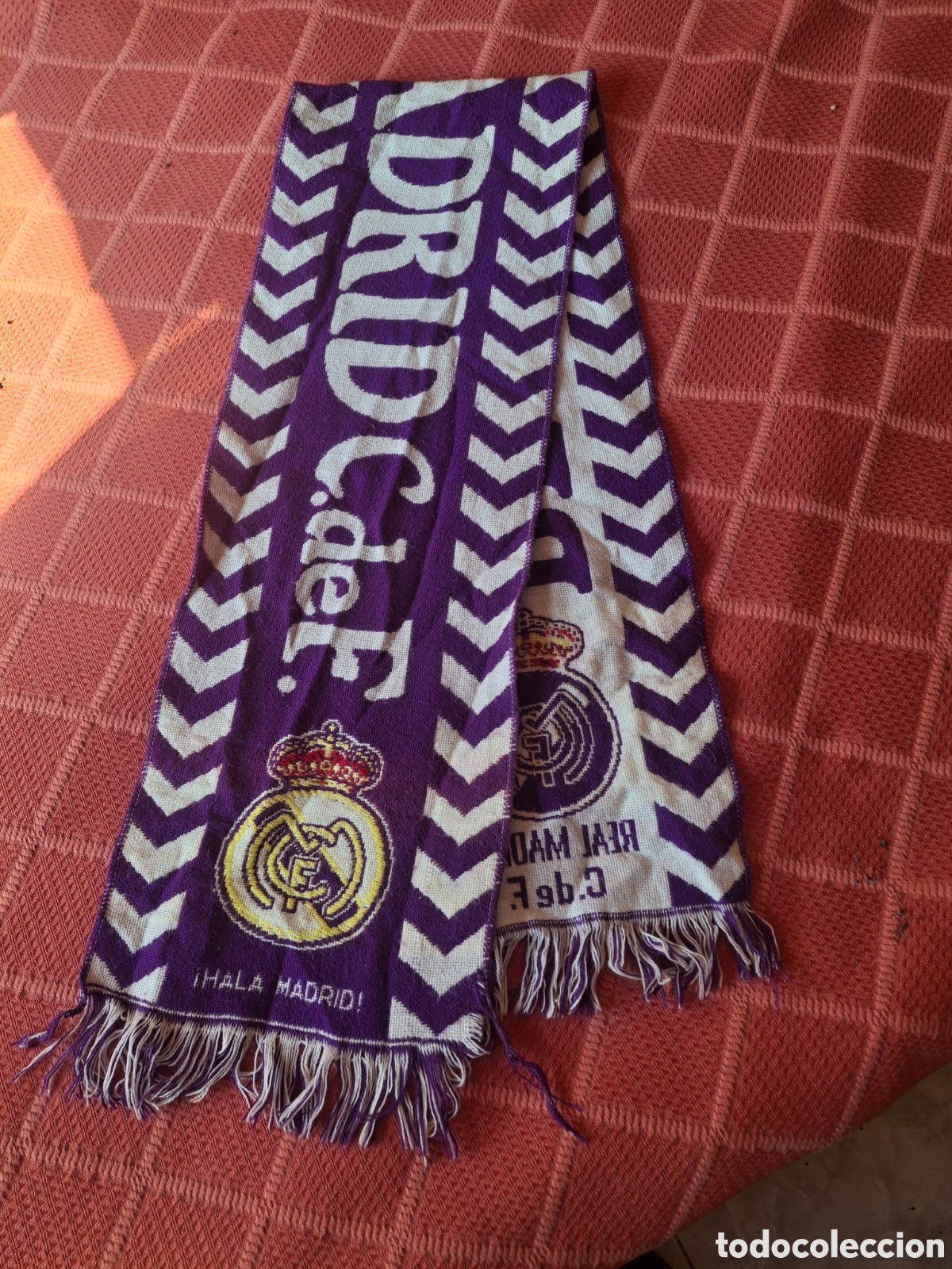 Coleccionismo deportivo: Bufanda Real Madrid c.d.f