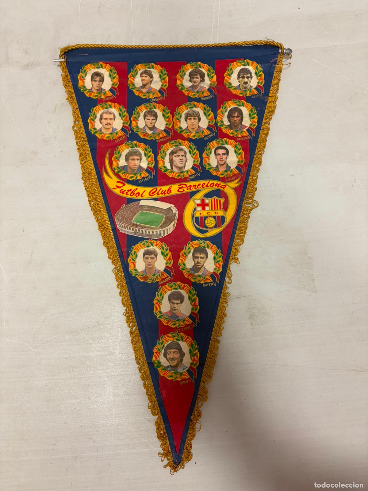 Coleccionismo deportivo: Bander&iacute;n oficial Antiguo del F.C.Barcelona