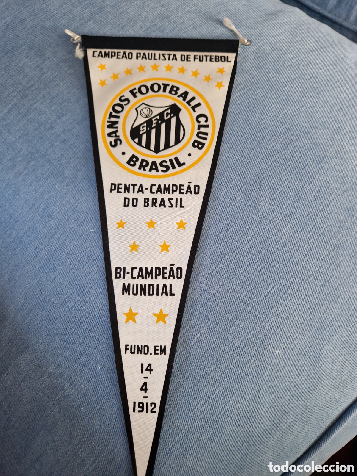 Coleccionismo deportivo: BANDERIN SANTOS FC BRASIL