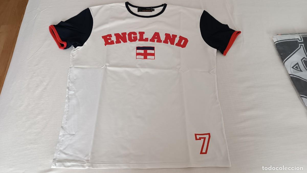 Coleccionismo deportivo: F) Camiseta n&ordm;7 de la &rdquo;Selecci&oacute;n de Inglaterra&rdquo; A&ntilde;os 90 - LEER DESCRIPCION