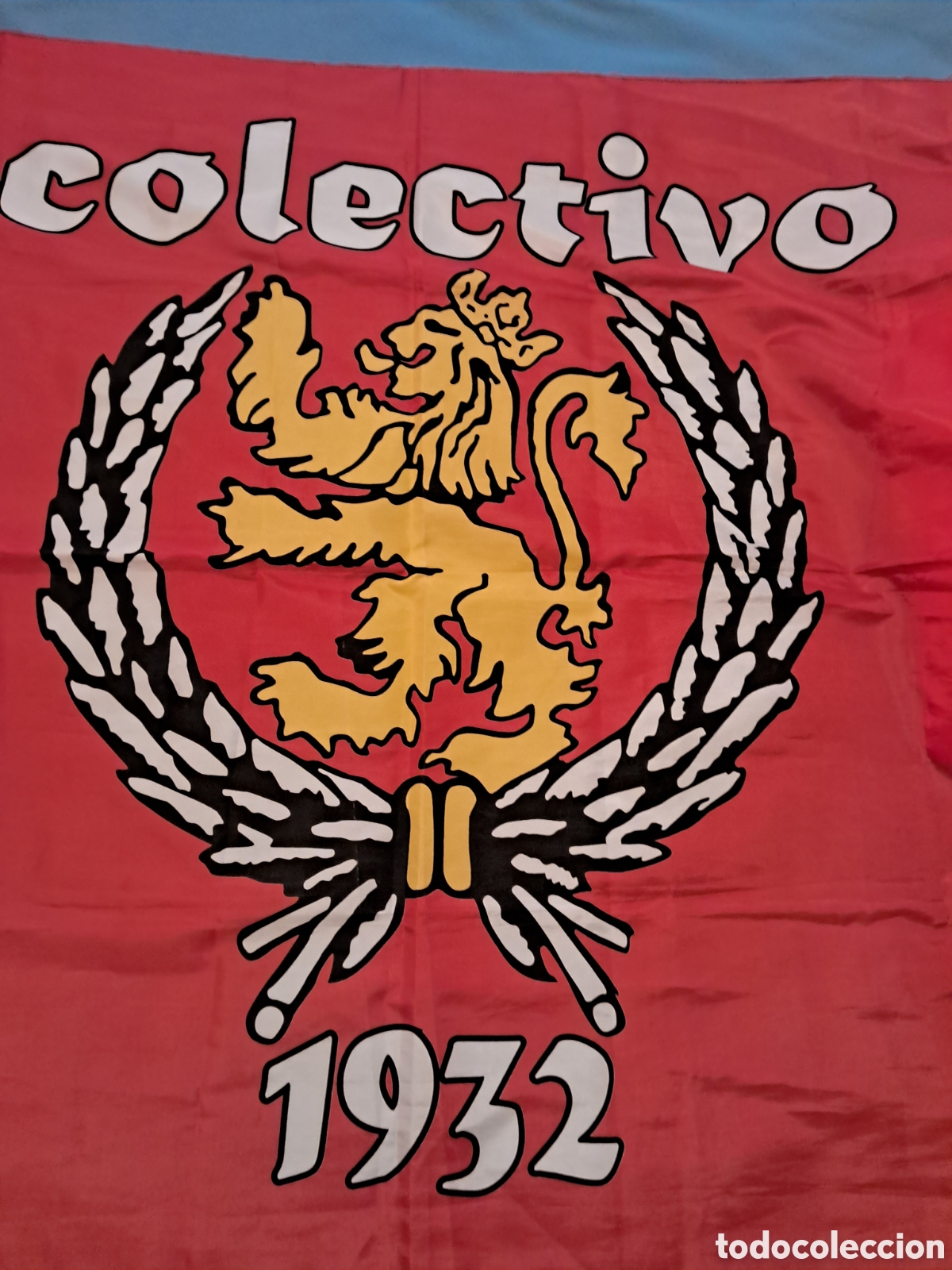 Coleccionismo deportivo: Bandera Colectivo 1932 futbol Real Zaragoza