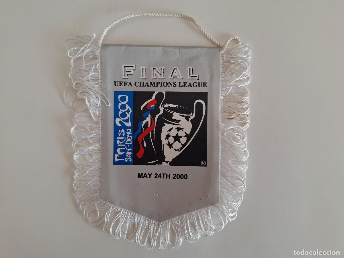 Collectionnisme sportif: MINI BANDERIN VALENCIA CLUB FUTBOL FINAL UEFA CHAMPIONS LEAGUE PARIS 2000 RV