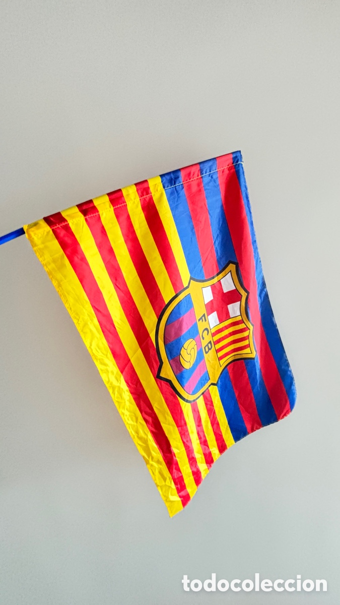 Coleccionismo deportivo: 2 Banderas FC Barcelona