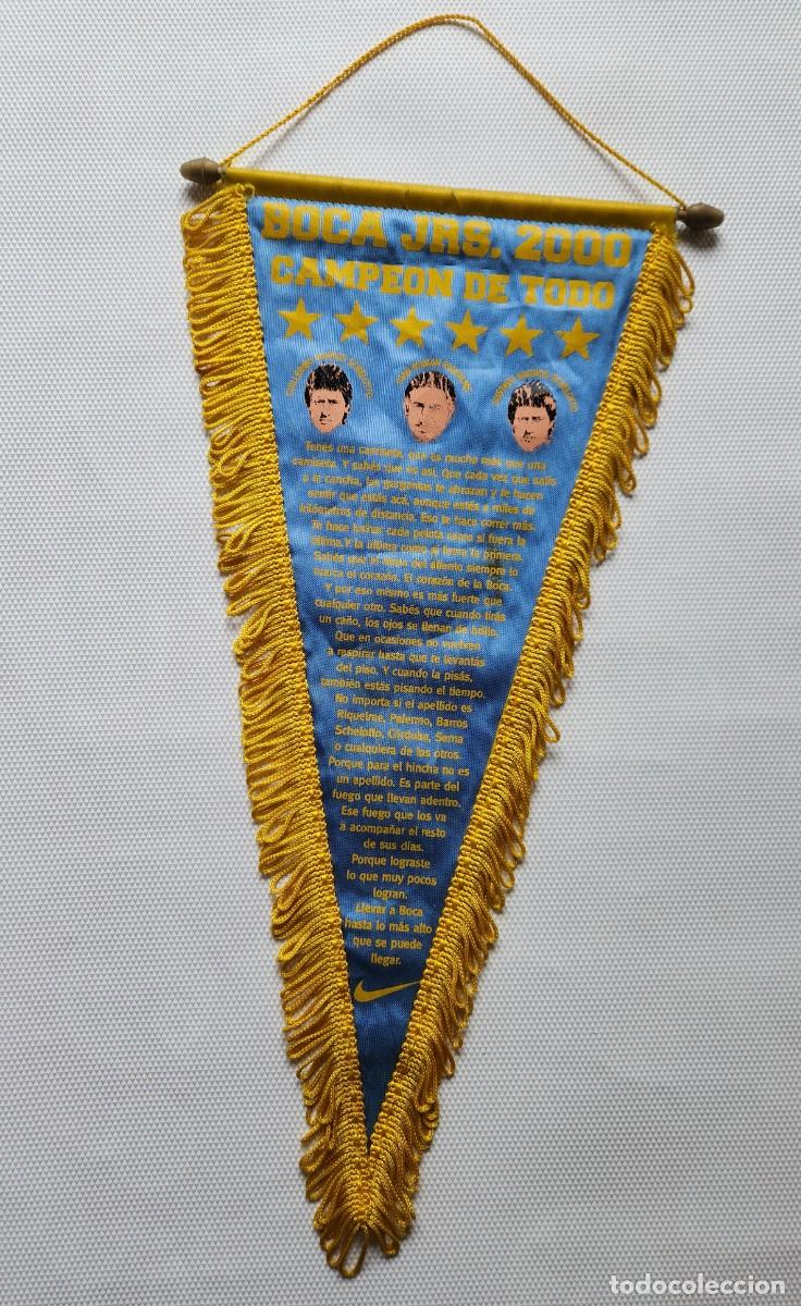 Coleccionismo deportivo: BOCA JUNIORS - antiguo bander&iacute;n futbol A&Ntilde;O 2000 de &eacute;poca CAMPEON DE TODO Nike