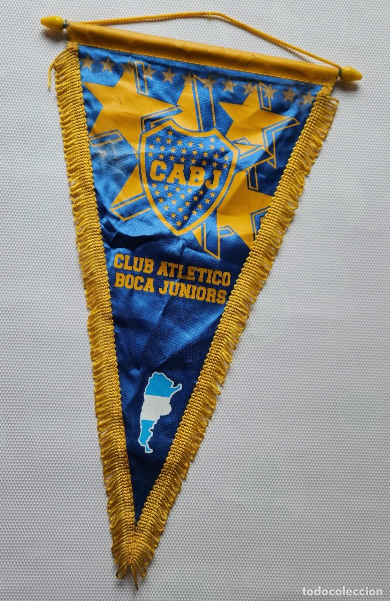 Coleccionismo deportivo: BOCA JUNIORS - antiguo bander&iacute;n futbol a&ntilde;os '80s ARGENTINA