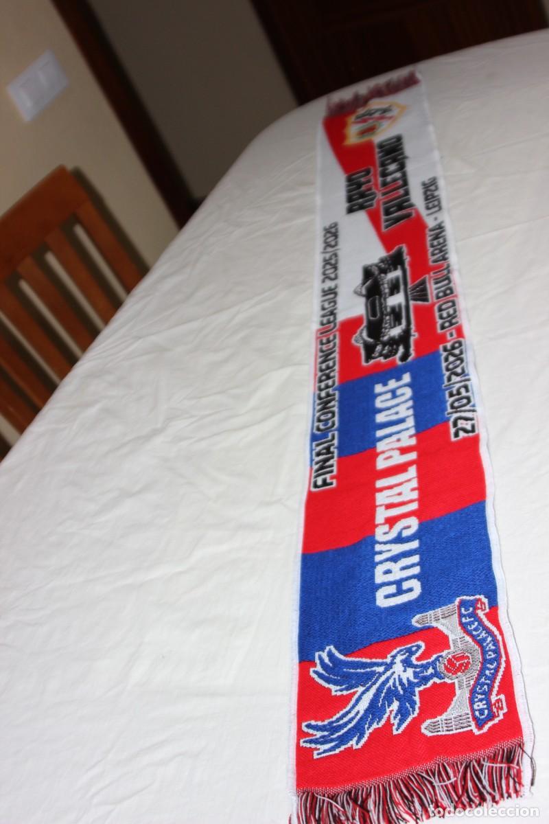 Coleccionismo deportivo: BUFANDA FINAL CONFERENCE LEAGUE CRYSTAL PALACE Y RAYO VALLECANO