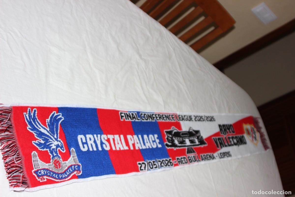 Coleccionismo deportivo: BUFANDA FINAL UEFA CONFERENCE LEAGUE CRYSTAL PALACE Y RAYO VALLECANO