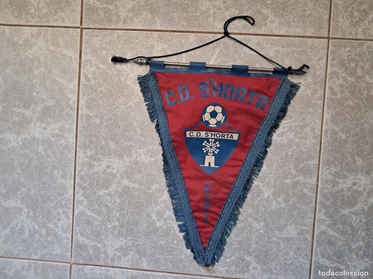 Coleccionismo deportivo: bander&iacute;n de futbol, C.D. S'Horta, Mallorca. a&ntilde;os 80.