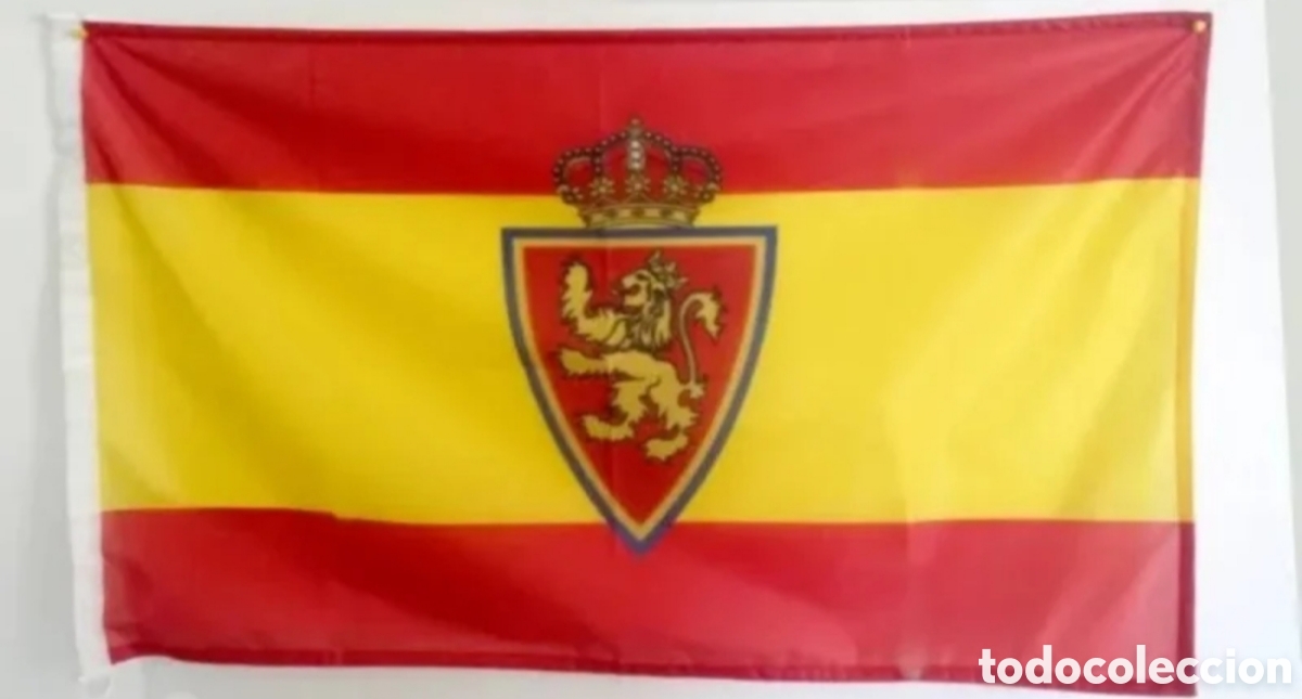 Coleccionismo deportivo: Bandera Real Zaragoza Espa&ntilde;a