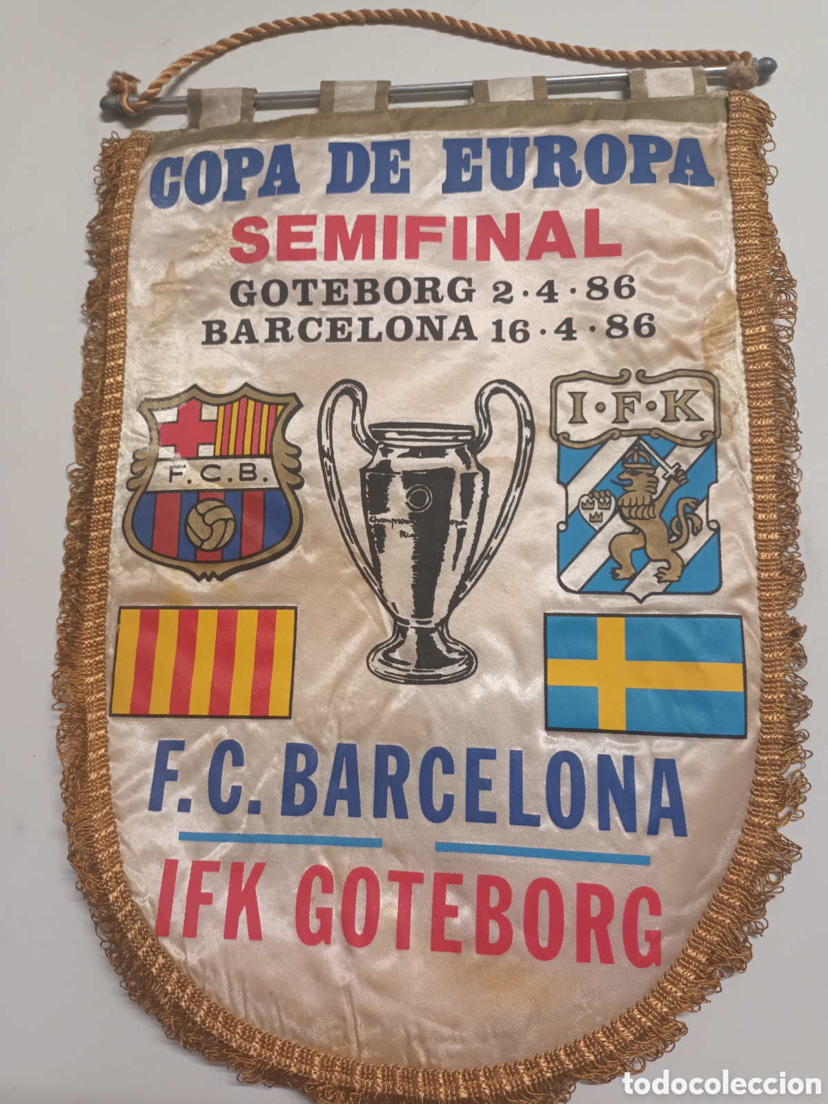 Coleccionismo deportivo: Banderin Fc Barcelona
