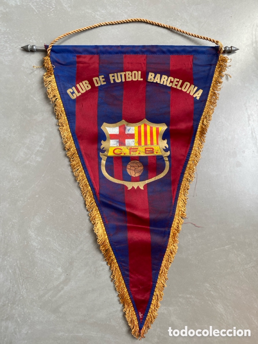 Coleccionismo deportivo: Banderin F.C. Barcelona
