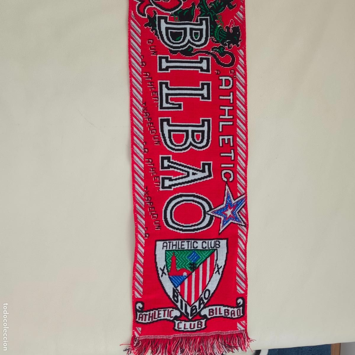 Coleccionismo deportivo: Bufanda Athletic Club Bilbao Bilbo