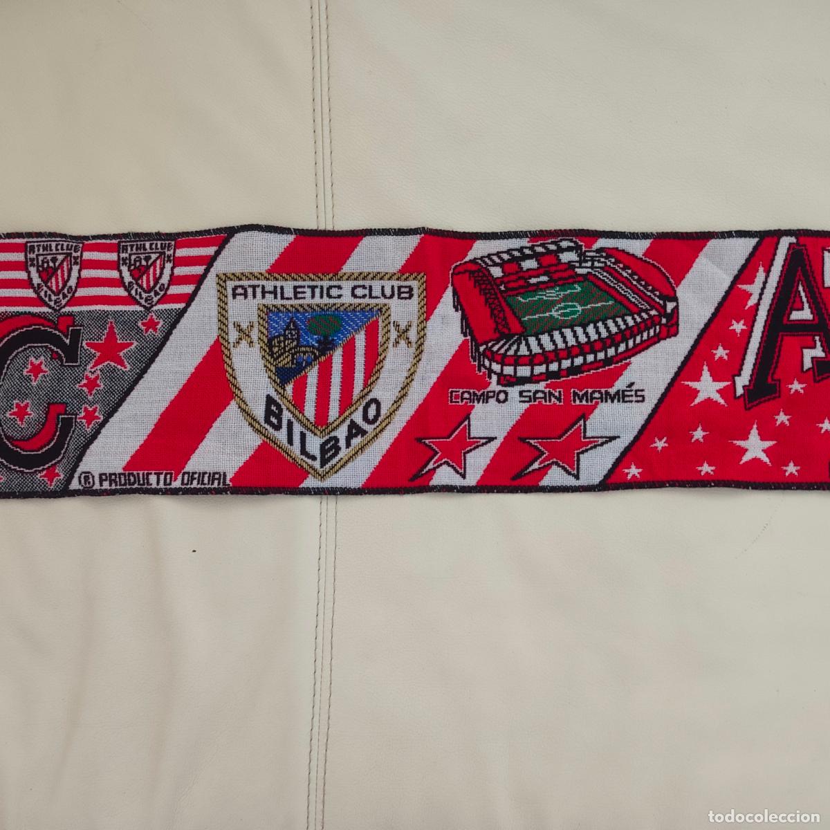 Coleccionismo deportivo: Bufanda Athletic Club Bilbao Bilbo Campo san mames