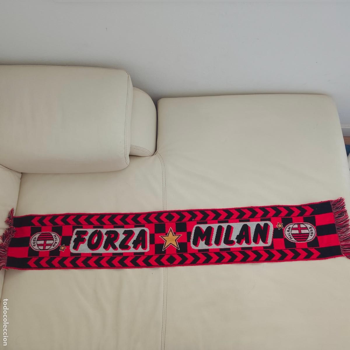 Coleccionismo deportivo: Bufanda Forza Milan inter - Foto 2