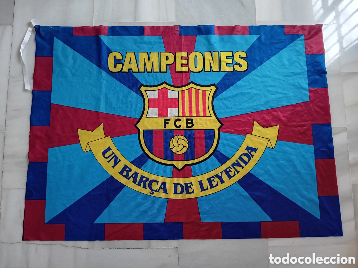 Coleccionismo deportivo: BANDERA GRANDE FUTBOL BARCELONA