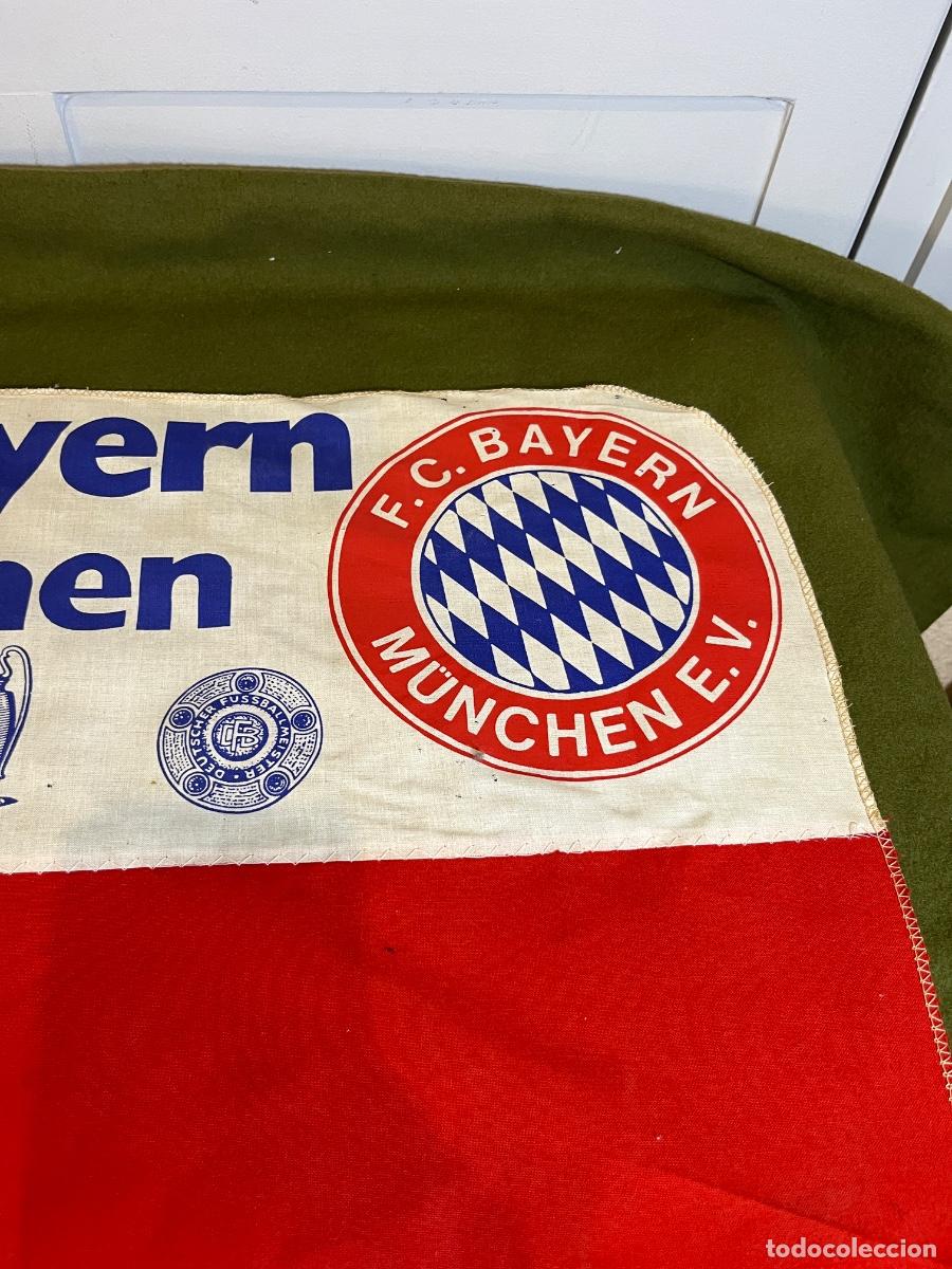 Coleccionismo deportivo: Bander&iacute;n Original FC Bayern M&uuml;nchen 1982 Alemania Vintage F&uacute;tbol Alem&aacute;n Coleccionismo Deportivo
