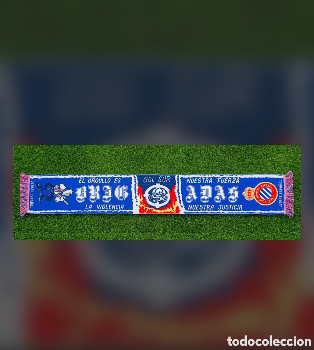 Coleccionismo deportivo: Bufanda RCD ESPANYOL DE BARCELONA - Foto 1
