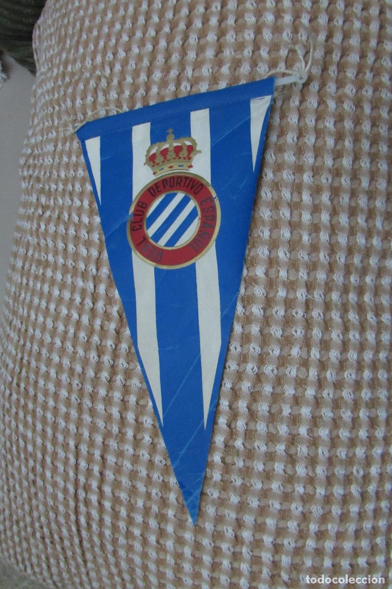 Coleccionismo deportivo: Antiguo banderin R. C. D. Espa&ntilde;ol REAL CLUB DEPORTIVO ESPA&Ntilde;OL