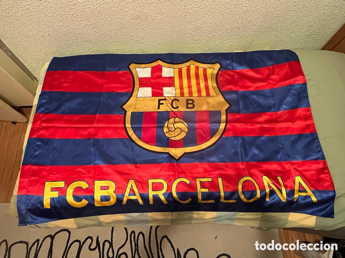 Coleccionismo deportivo: Bandera FUTBOL CLUB BARCELONA. 149 x 99cm. Con hueco para el palo. Sin uso. Producto Oficial FCB
