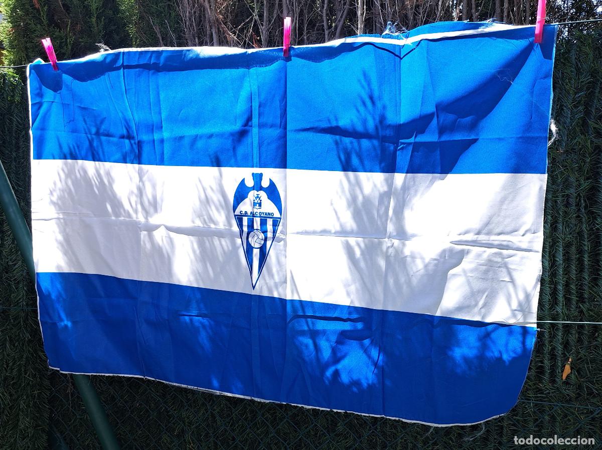 Coleccionismo deportivo: C.D. ALCOYANO / BANDERA - FLAG - MEDIDAS; 122 x 81 cms. - MUSEO DEL F&Uacute;TBOL DE SANTA POLA